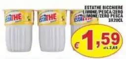 Sacoph Estathe bicchieri limone/zero pesca offerta