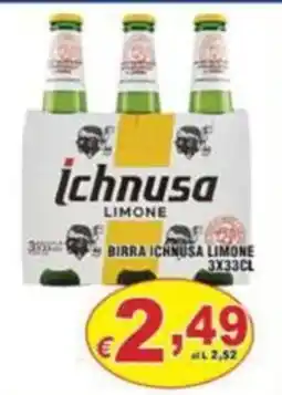 Sacoph Birra Ichnusa Limone offerta