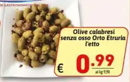 Ipercarni Olive calabresi senza osso Orto Etruria offerta