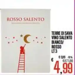 Supermercati EffePiù Terre di Sava Vino Salento Bianco/ Rosso offerta