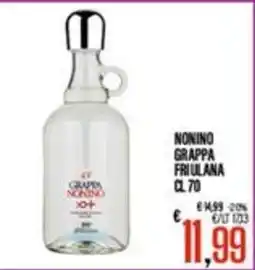 Supermercati EffePiù Grappa Nonino offerta