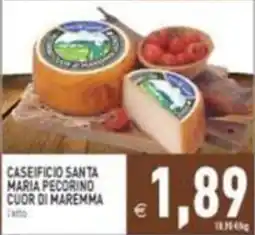Iperfamily Caseificio Santa Maria Pecorino Cuor di Maremma offerta