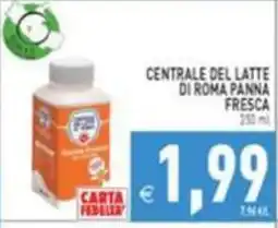 Iperfamily Centrale del latte di Roma panna fresca offerta