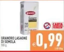 Iperfamily Granoro lasagne di semola offerta