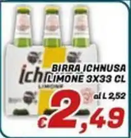 Idromarket Birra Ichnusa Limone offerta