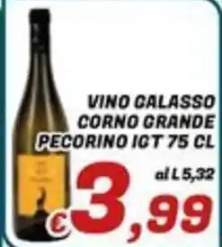 Idromarket Vino Galasso Corno Grande Pecorino IGT offerta