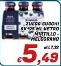 Idromarket Zuecco succhi mirtillo-melograno offerta