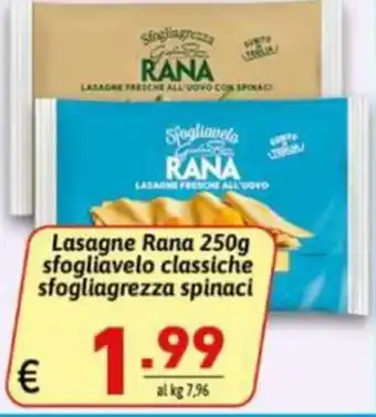 Ipercarni Lasagne Rana sfogliavelo classiche offerta