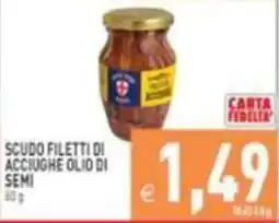 Iperfamily Scudo filetti di acciughe olio di semi offerta