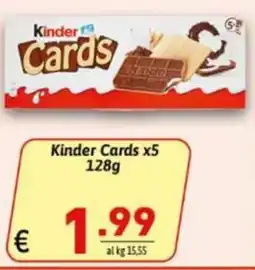 Ipercarni Kinder Cards offerta