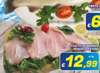 Idromarket Filetti di persico pescato estero offerta
