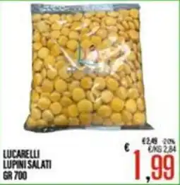 Supermercati EffePiù Lucarelli lupini salati offerta