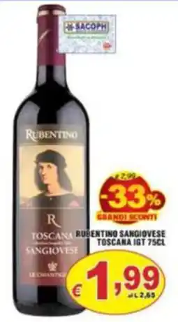 Sacoph Rubentino Sangiovese Toscana IGT offerta