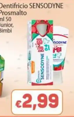 Sidis Dentifricio SENSODYNE Bimbi offerta