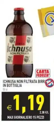 Iperfamily Ichnusa non filtrata birra offerta