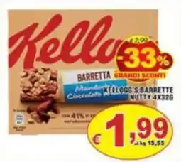 Sacoph Kellogg's Barrette Nutty offerta