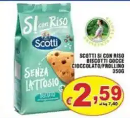 Sacoph Scotti biscotti gocce cioccolato/frollino offerta