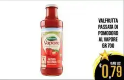 Supermercati EffePiù Valfrutta passata di pomodoro al vapore offerta