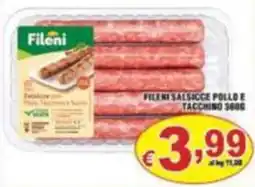 Sacoph Fileni Salsicce Pollo e Tacchino offerta