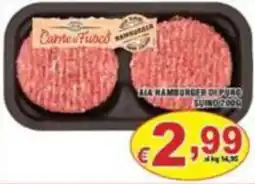 Sacoph Carne di Fuso hamburger di puro suino offerta