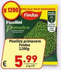 Ipercarni Pisellini primavera Findus offerta