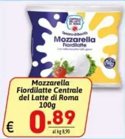 Ipercarni Mozzarella Fiordilatte Centrale del Latte di Roma offerta