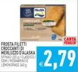 Iperfamily Frosta filetti croccanti di merluzzo d'alaska offerta
