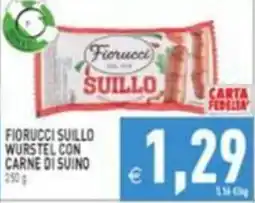 Iperfamily Fiorucci Suillo wurstel con carne di suino offerta