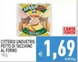Iperfamily Citterio unduetris petto di tacchino al forno offerta