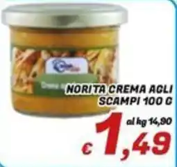 Idromarket Norita crema agli scampi offerta