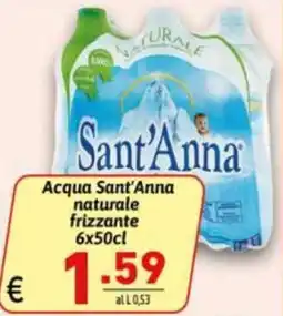 Ipercarni Acqua Sant'Anna naturale frizzante offerta