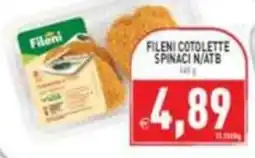 Iperfamily Fileni cotolette spinaci offerta