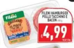 Iperfamily Fileni hamburger pollo tacchino e bacon offerta