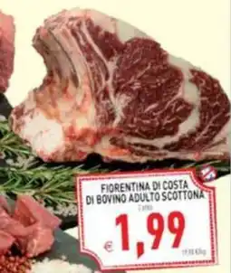 Iperfamily Fiorentina di costa di bovino adulto scottona offerta
