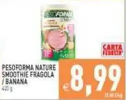Iperfamily Pesoforma Nature Smoothie Fragola / Banana offerta