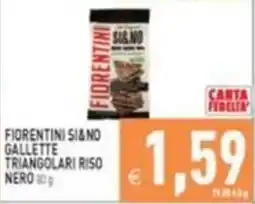 Iperfamily Fiorentini Si&No Gallette Triangolari Riso Nero offerta