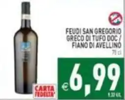 Iperfamily Feudi San Gregorio Greco di Tufo Doc / Fiano di Avellino offerta
