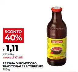 In Coop Passata di pomodoro tradizionale La Torrente offerta