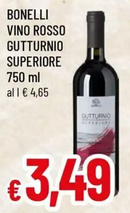 Famila Superstore Bonelli vino rosso gutturnio superiore offerta