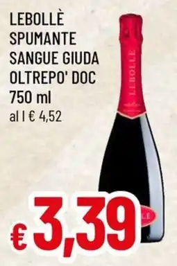 Famila Superstore Lebollè spumante sangue giuda oltrepo' doc offerta