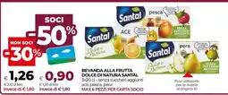 In Coop Beveranda alla frutta dolce di natura Santal offerta