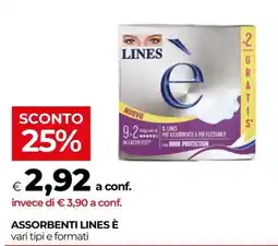 In Coop Assorbenti Lines è offerta