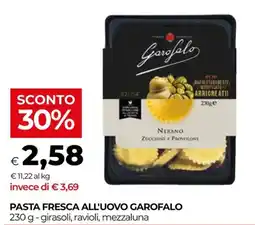 In Coop Pasta fresca all'uovo Garofalo offerta