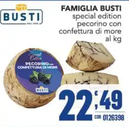 Gruppo di Palo Famiglia Busti pecorino con confettura di more offerta
