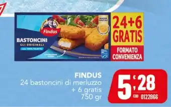 Gruppo di Palo Findus bastoncini di merluzzo offerta