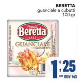 Gruppo di Palo Guanciale a cubetti Beretta offerta