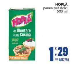 Gruppo di Palo Hoplà panna per dolci offerta