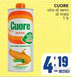 Gruppo di Palo Cuore olio di mais offerta