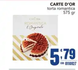 Gruppo di Palo Carte d'Or torta romantica offerta
