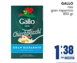 Gruppo di Palo Gallo riso Chicchi Ricchi offerta
